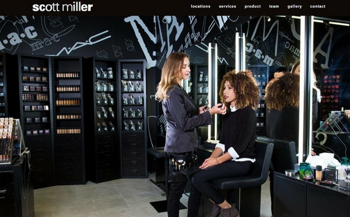 Scott Miller Salon | hair & beauty salon web designs