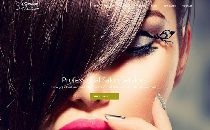 hair & beauty salon webdesigns