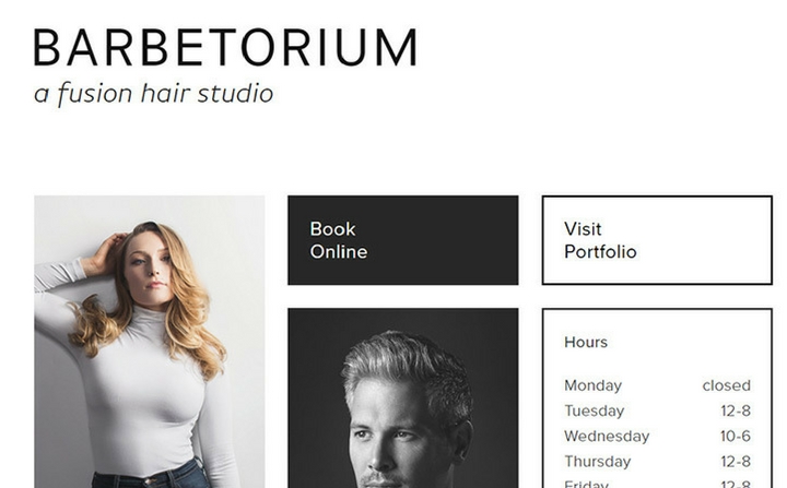 hair & beauty salon webdesigns