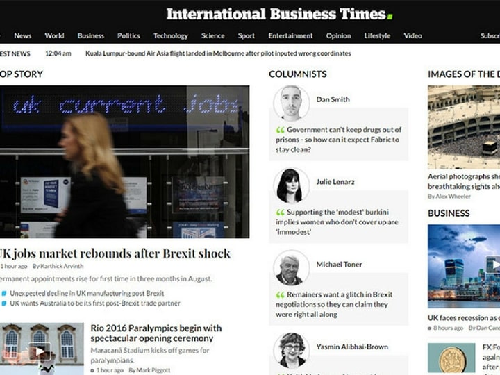 Website Development Services - International Business Times