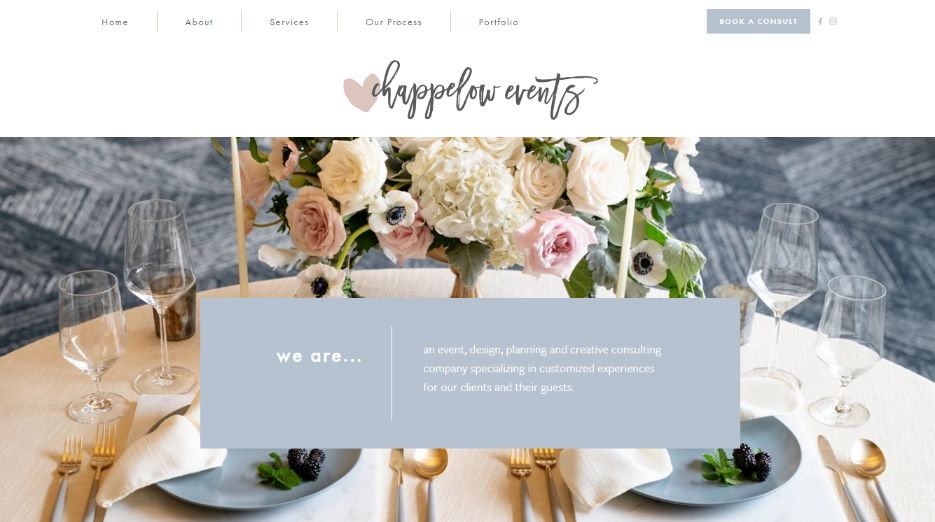 wedding event website